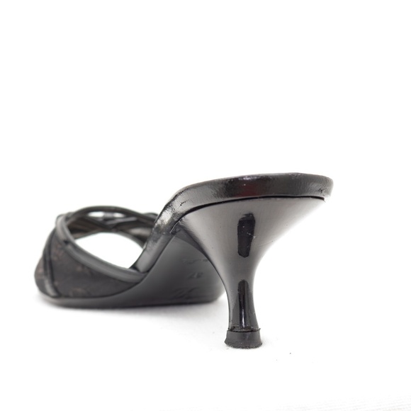 Louis Vuitton Monogram Canvas Bow Slide Kitten Heels – Size EU 37 / UK 4 / US 7 - Picture 8 of 9